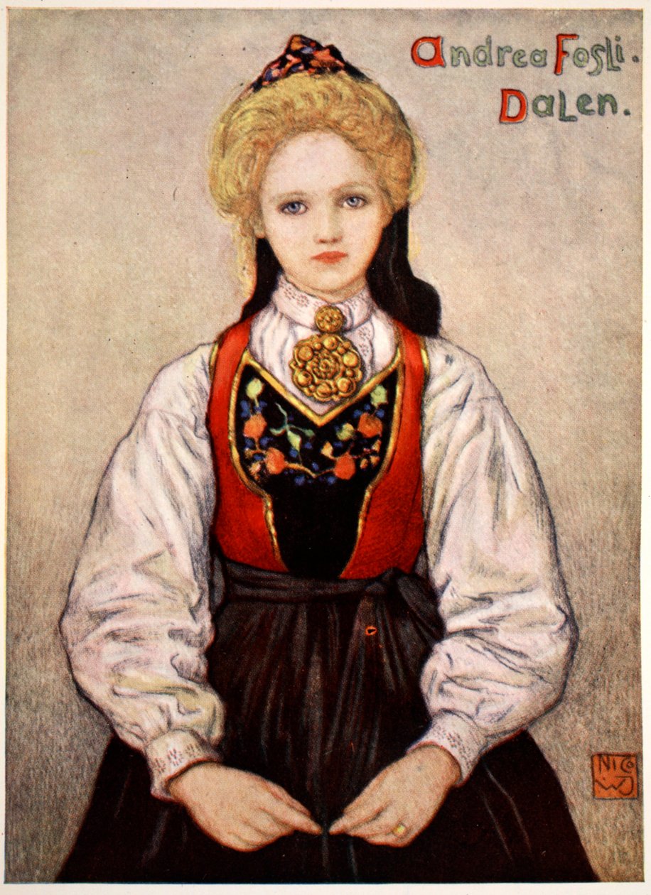 Landmädchen aus Dalen, 1905 von Nico Jungman