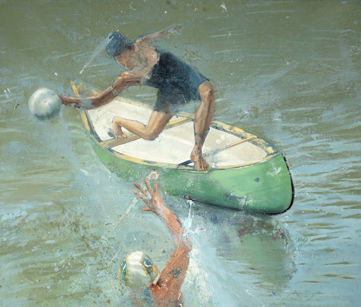 Ballerina auf einem Boot, 2021 von Nicola Pucci
