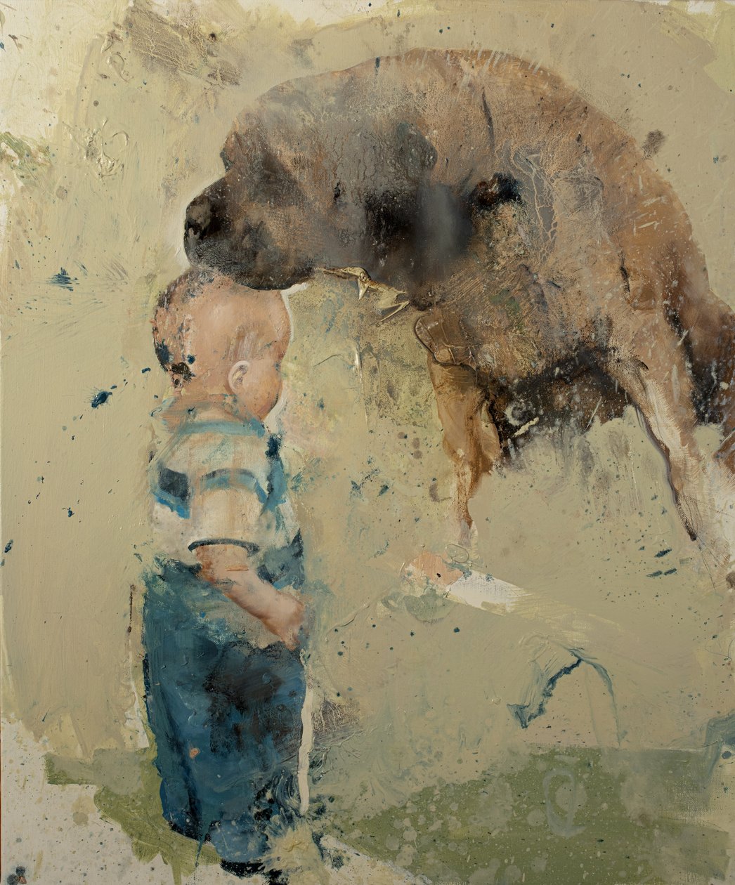 Kind mit Hund II von Nicola Pucci