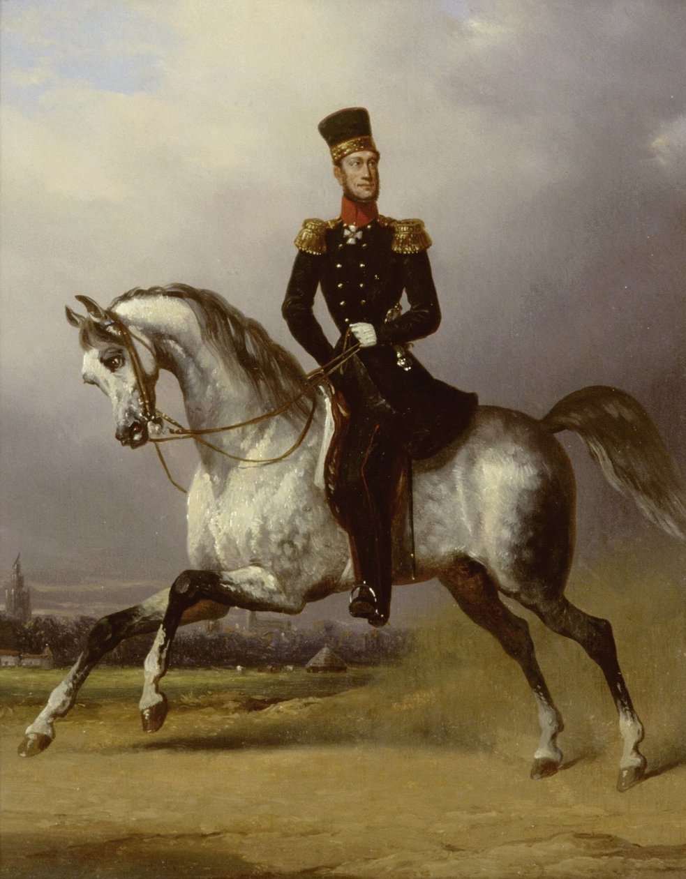Reiterporträt von Wilhelm II., König der Niederlande von Nicolaas Pieneman (attributed to)