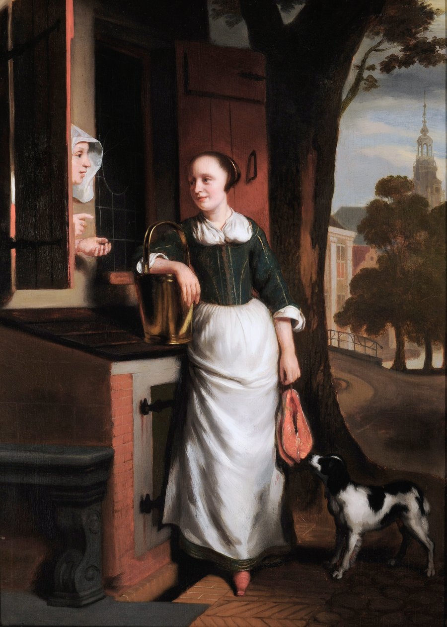 Zwei schwatzende Hausfrauen von Nicolaes Maes