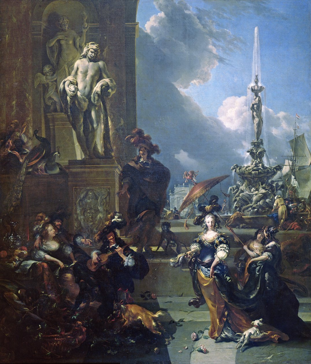 Ein Konzert auf einem öffentlichen Platz von Nicolaes Pietersz. Berchem
