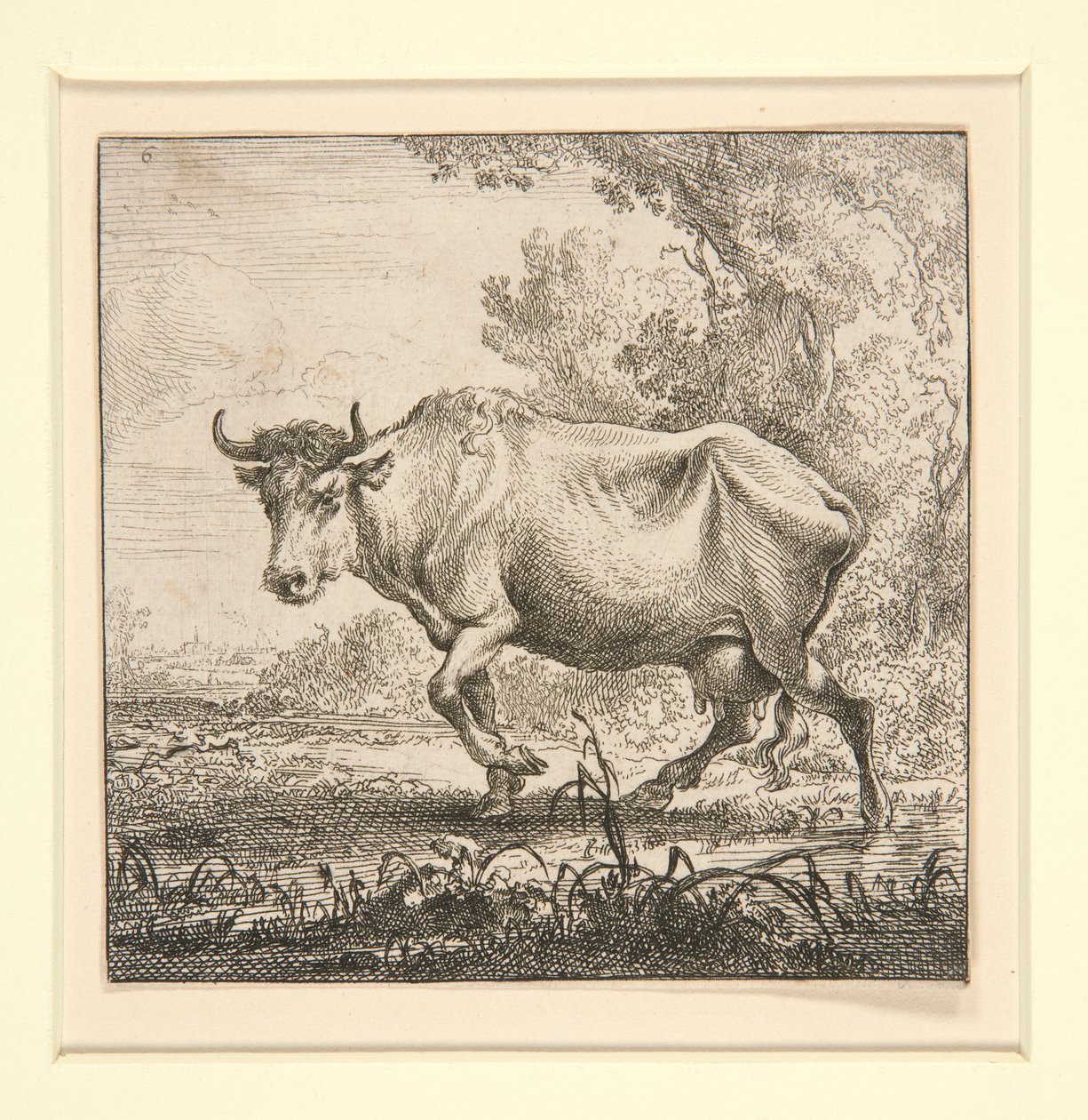 Die Gruppe der Kühe mit der Milchmagd von Nicolaes Berchem