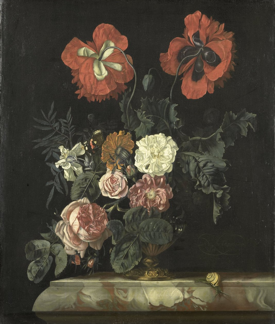 Stillleben mit Blumen von Nicolaes Lachtropius