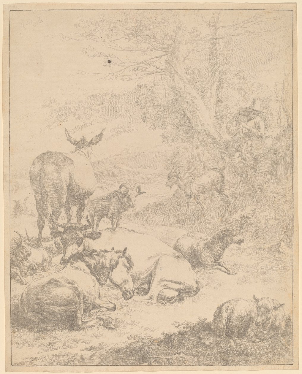 Ruhende Herde von Nicolaes Pietersz Berchem
