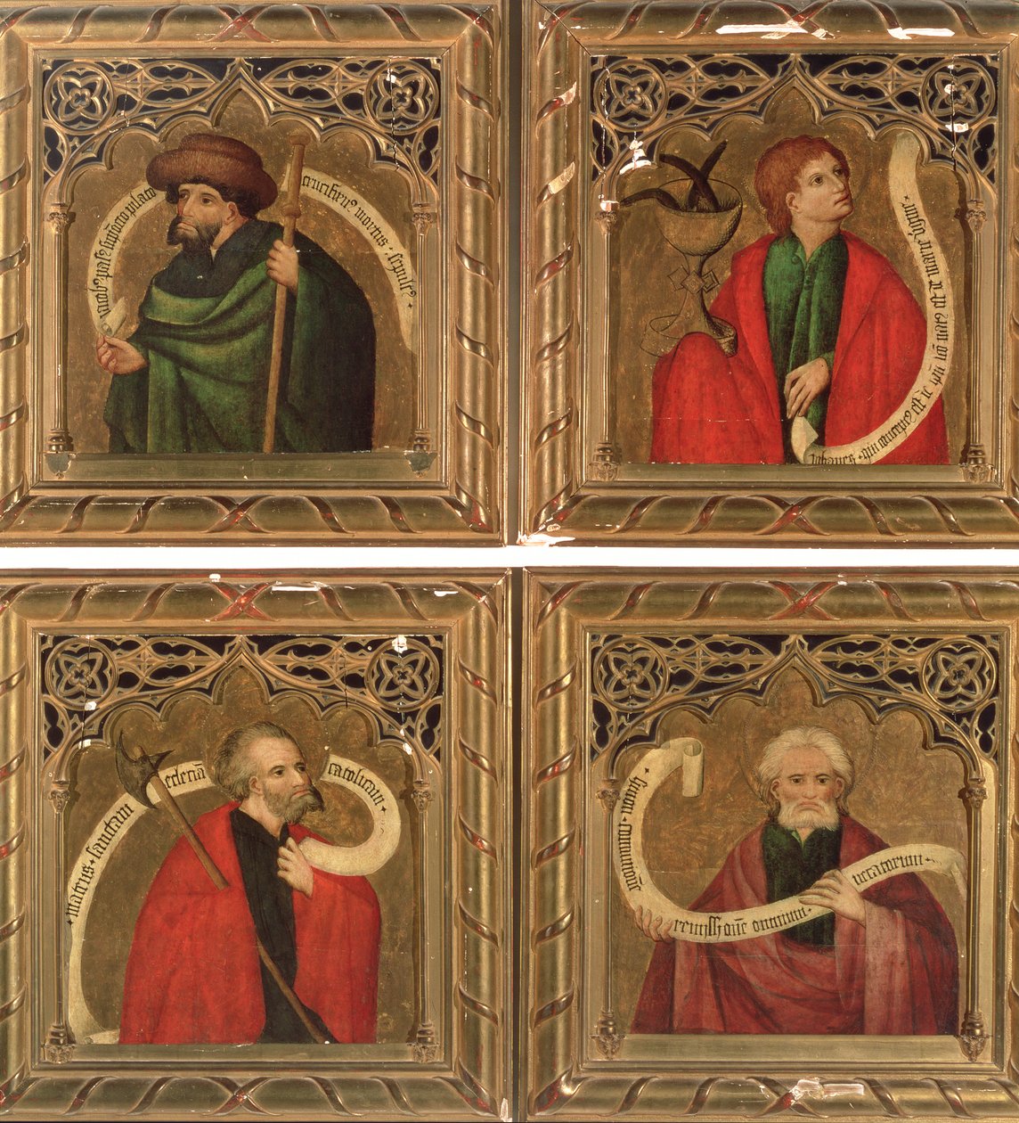 SS. Jakobus, Johannes, Matthäus und Simon, 1468 von Nicolas Frances