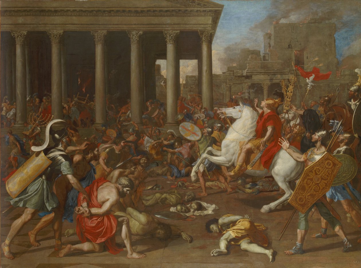 Die Eroberung Jerusalems durch Kaiser Titus von Nicolas Poussin