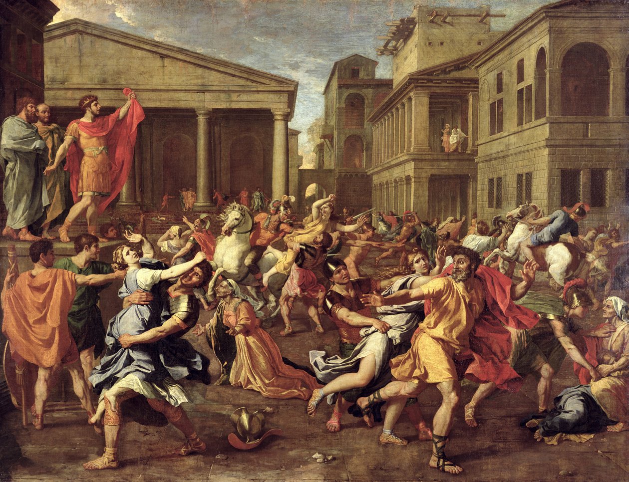 Der Raub der Sabinerinnen, ca. 1637-38 von Nicolas Poussin