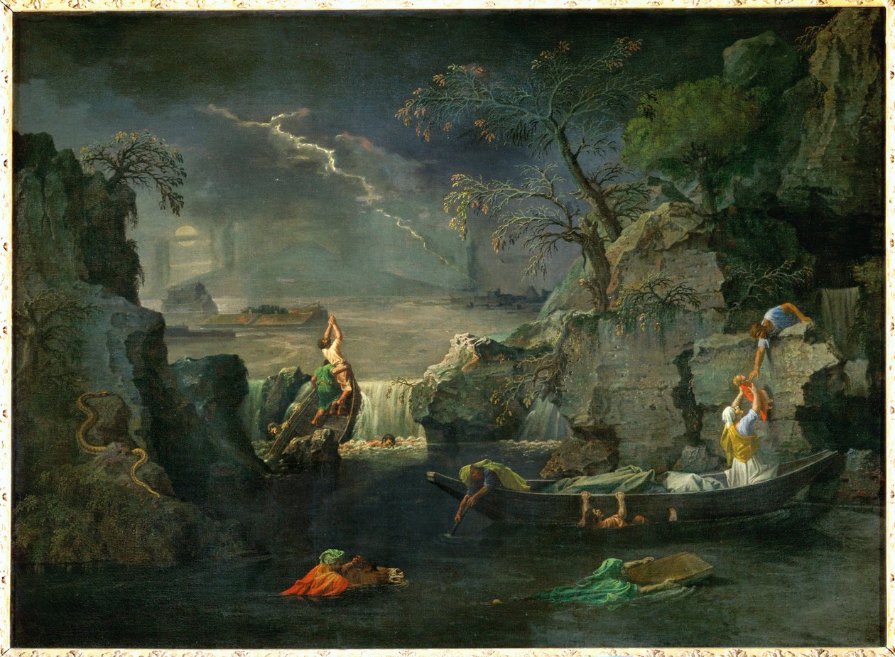 Der Winter oder die Sintflut von Nicolas (attr.to) Poussin
