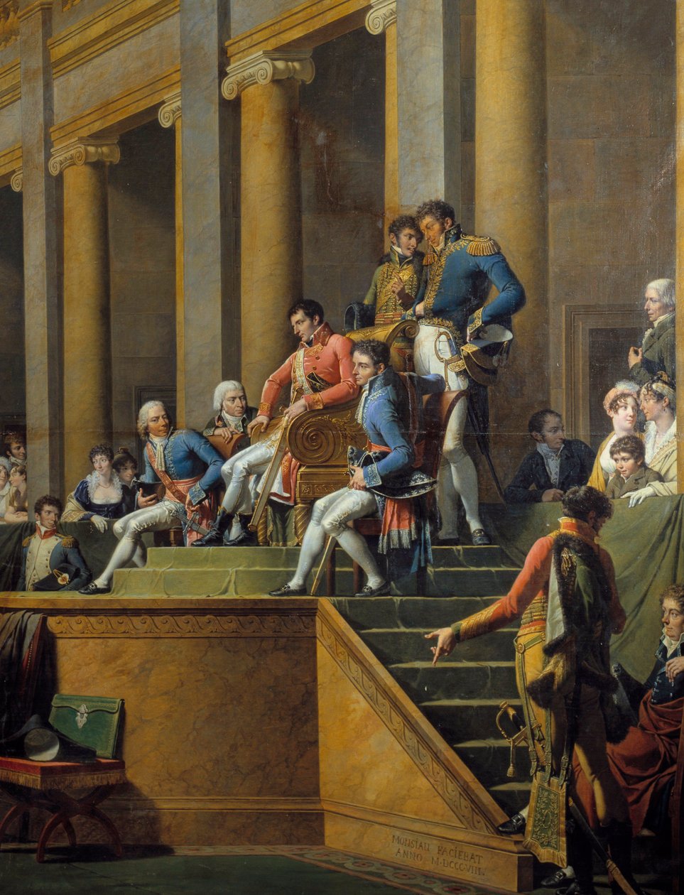 Detail des Consulat de la République cisalpine réunie en comices à Lyon von Nicolas Andre Monsiau