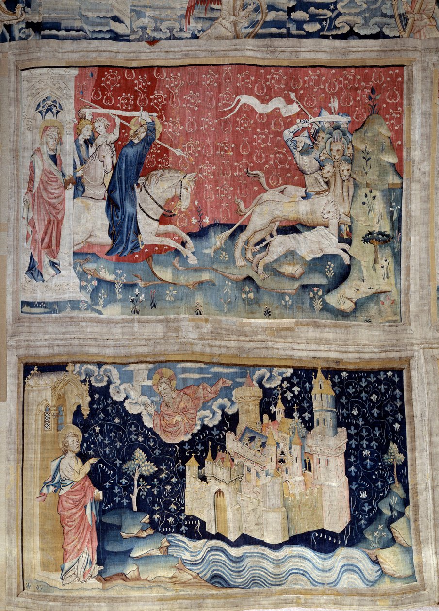 Apokalypse (1373-1383), Nr. 69: Das Wort Gottes bekämpft die Tiere von Nicolas Bataille