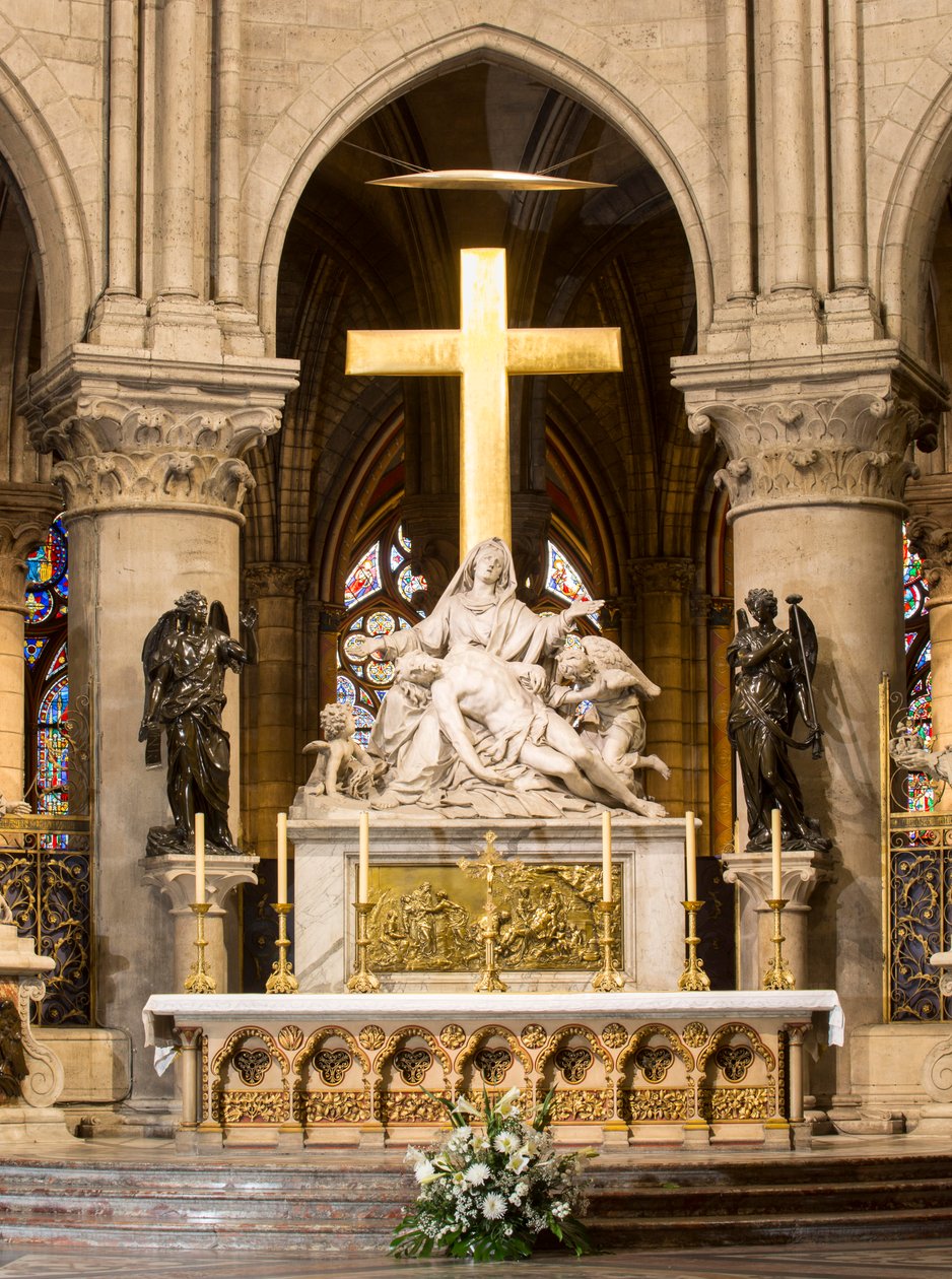 Abnahme vom Kreuz, Hochaltar, Notre Dame, Paris, ca. 1695-1705 von Nicolas Coustou