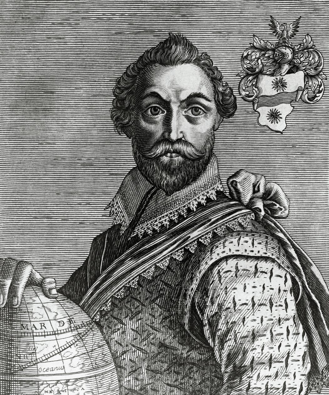 Porträt von Francis Drake (1540-1596) von Nicolas II de Larmessin