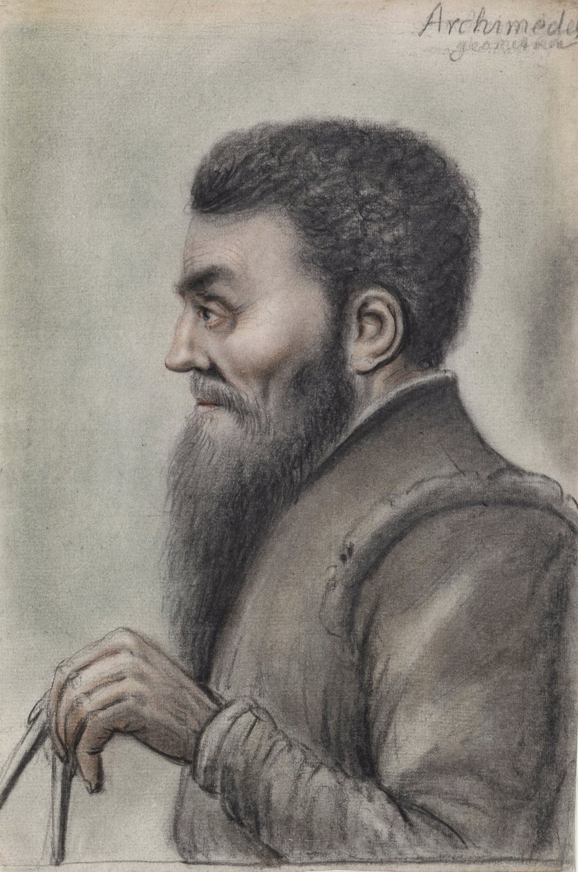 Darstellung von Archimedes von Syrakus von Nicolas Lagneau or Lanneau