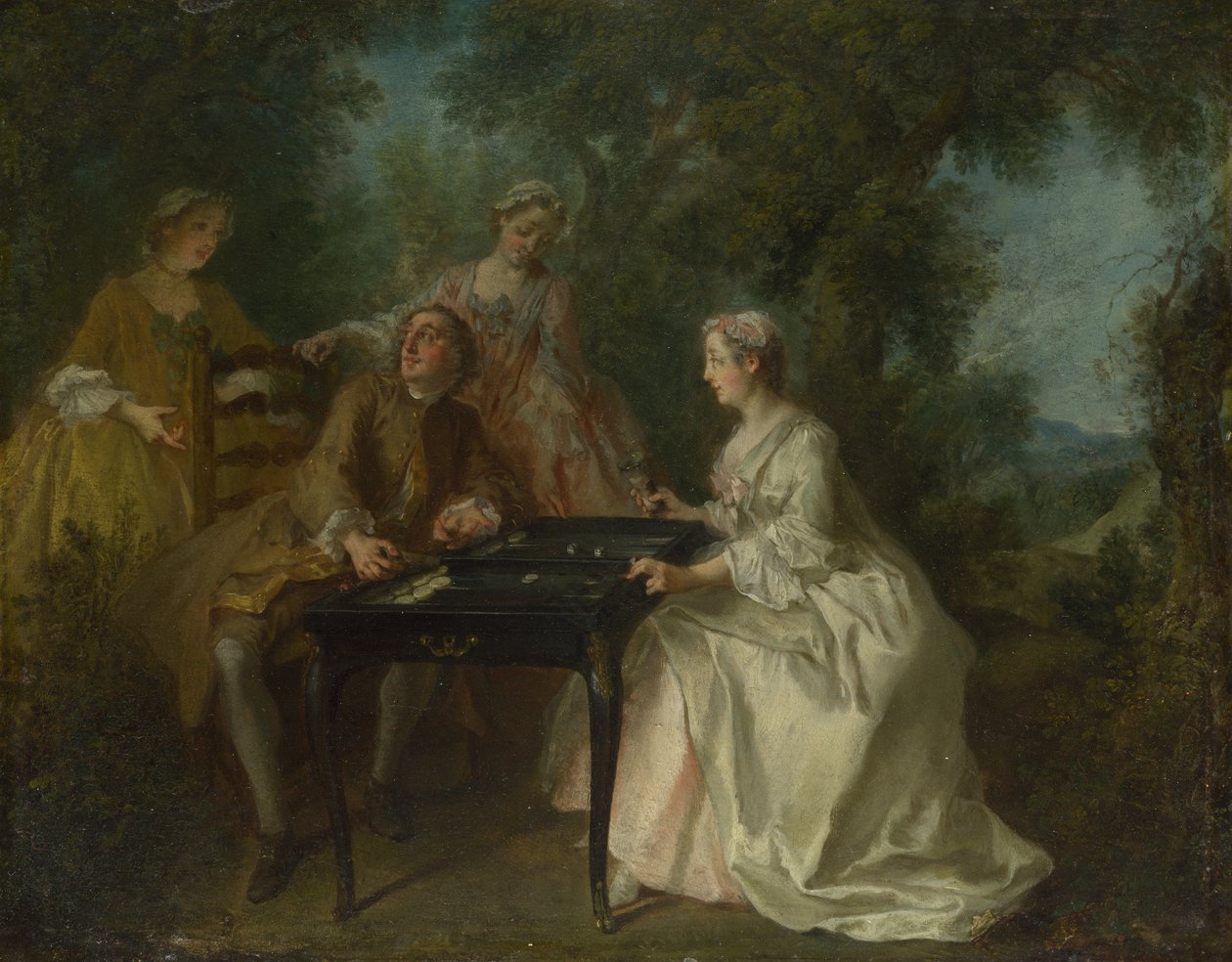 Die vier Tageszeiten: Nachmittag, ca. 1740 von Nicolas Lancret