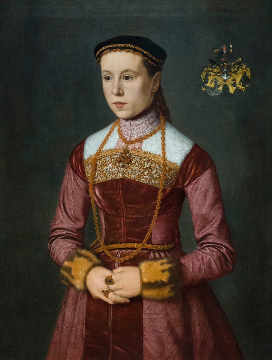 Susanna Stefan, Ehefrau von Wolfgang Furter, frühe 1560er von Nicolas Neufchatel