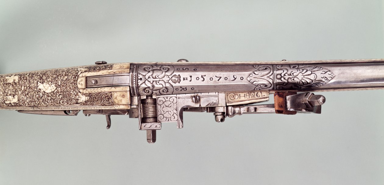 Paar von Flintlock-Präsentationspistolen mit Silbermontierungen, traditionell von Napoleon I. seinem Bruder Joseph Bonaparte bei seiner Krönung zum König von Spanien überreicht, wahrscheinlich 1808. Hergestellt von Nicholas Noel Boutet, Versailles von Nicolas Noel Boutet