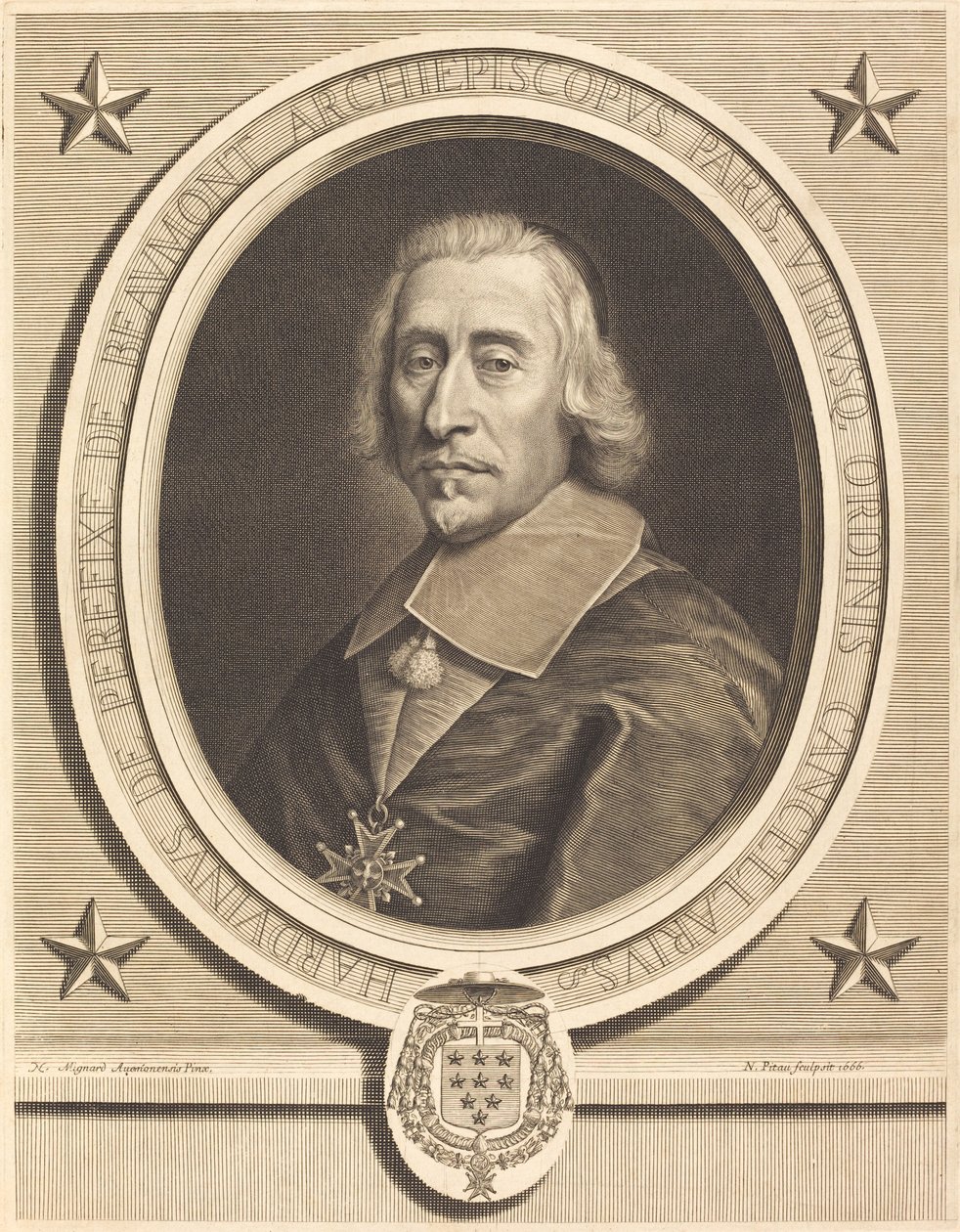 Perefixe de Beaumont von Nicolas Pitau I after Pierre Mignard I
