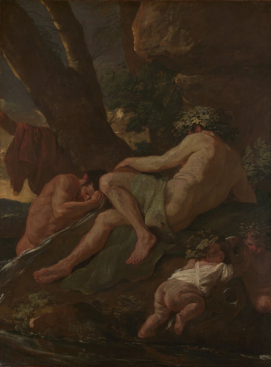 Midas wäscht sich an der Quelle des Pactolus, ca. 1627 von Nicolas Poussin