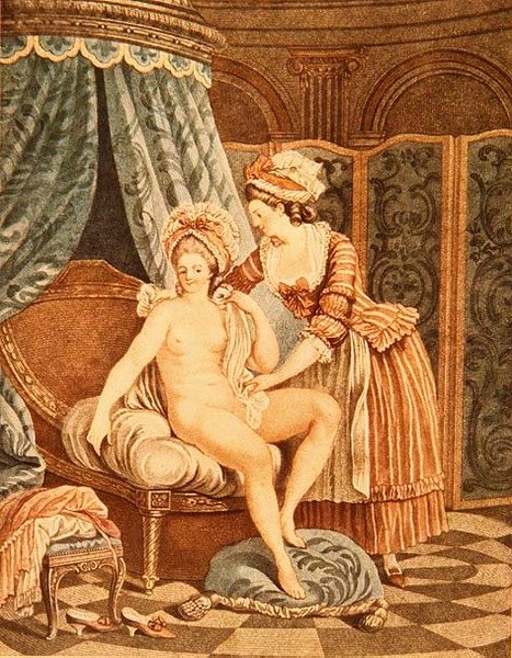 Die Toilette, graviert von Louis Marin Bonnet (1736-93) von Nicolas Rene (after) Jollain
