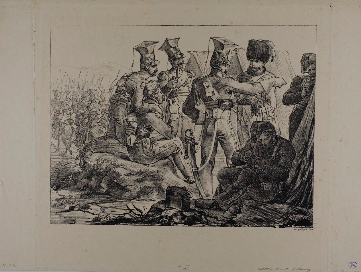 Lanzenreiter im Biwak von Nicolas Toussaint Charlet
