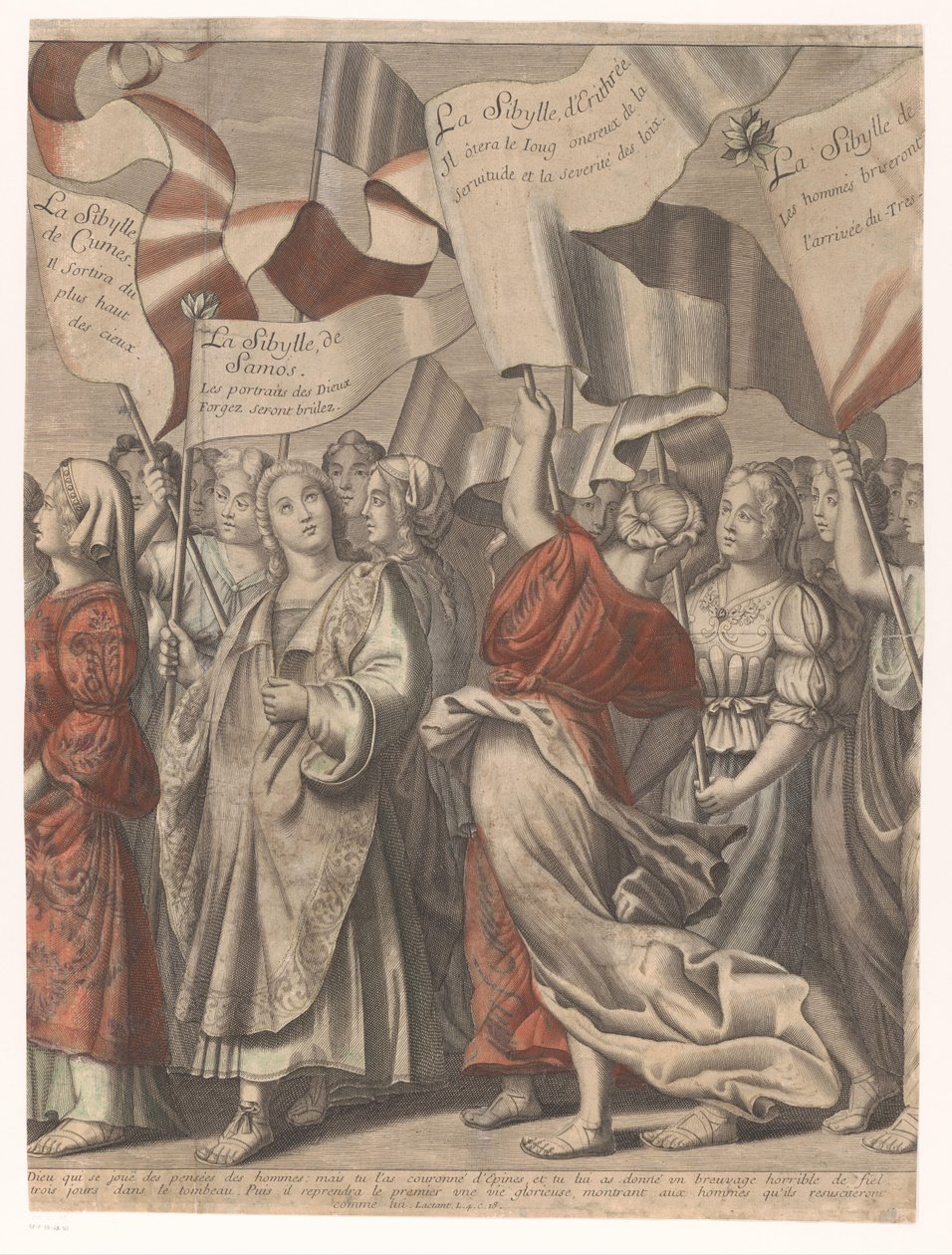 Triumphzug Christi mit Figuren aus dem Alten und Neuen Testament (dritter Teil) von Nicolas de Larmessin (I)