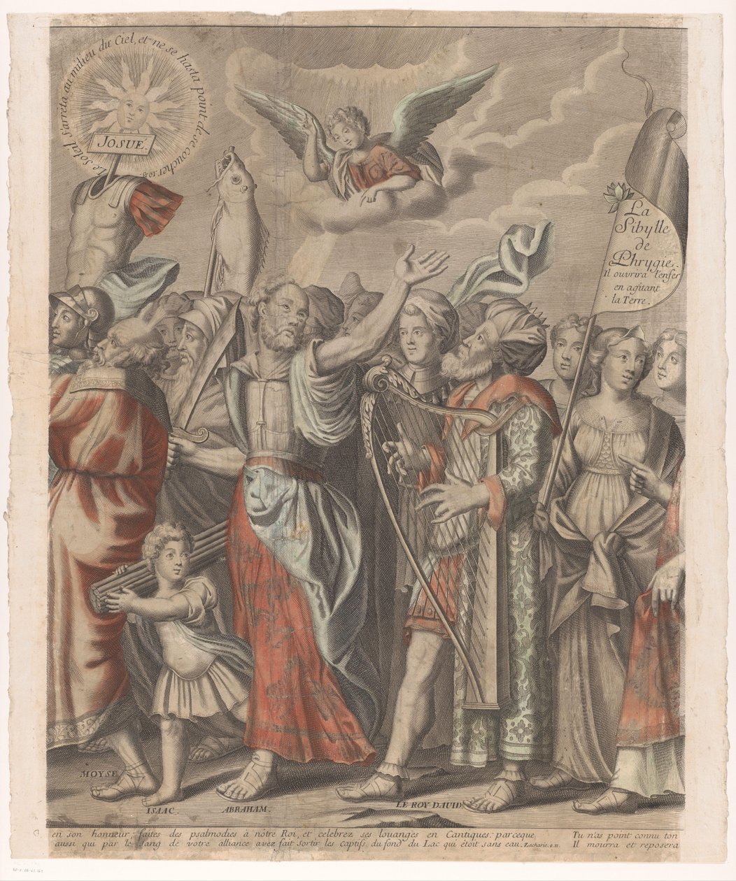 Triumphzug Christi mit Figuren aus dem Alten und Neuen Testament (zweiter Teil) von Nicolas de Larmessin (I)