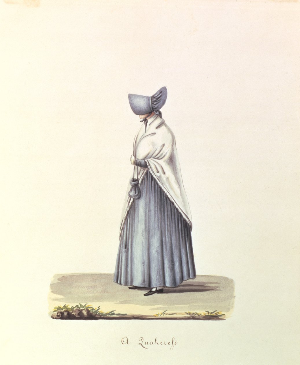 Eine Quäkerin, ca. 1840-44 von Nicolino Calyo