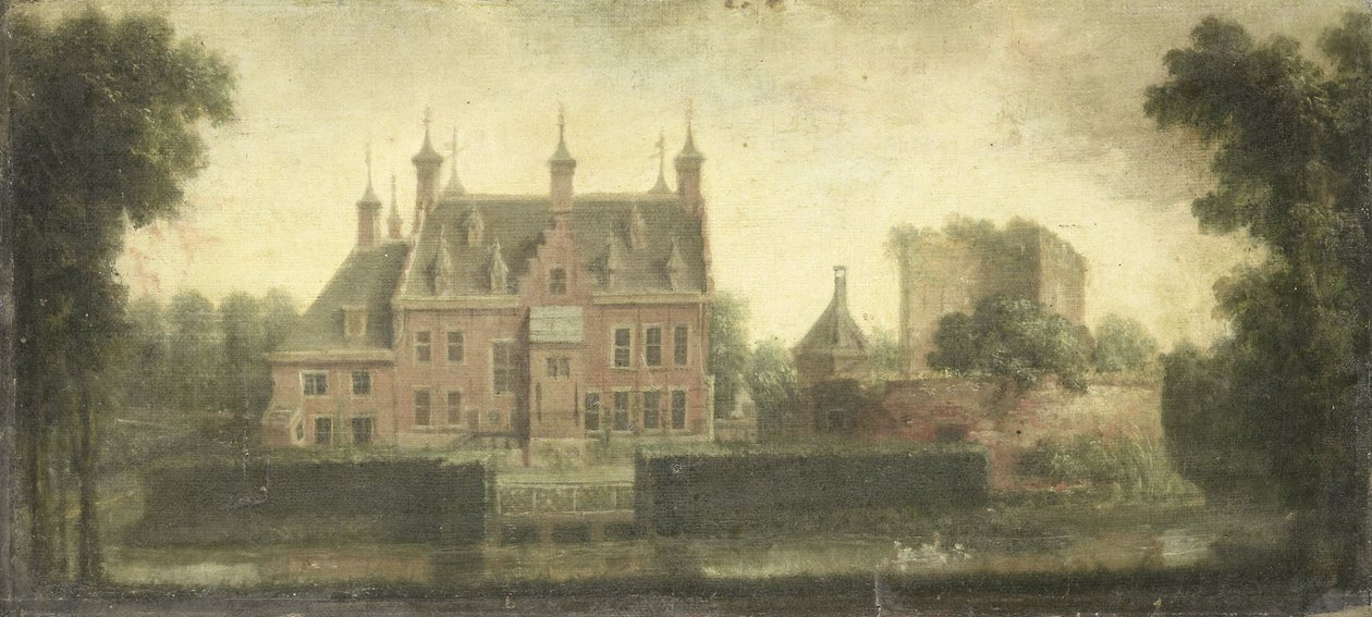 Schloss Nieuw Teylingen, um 1785 von Niels Rode