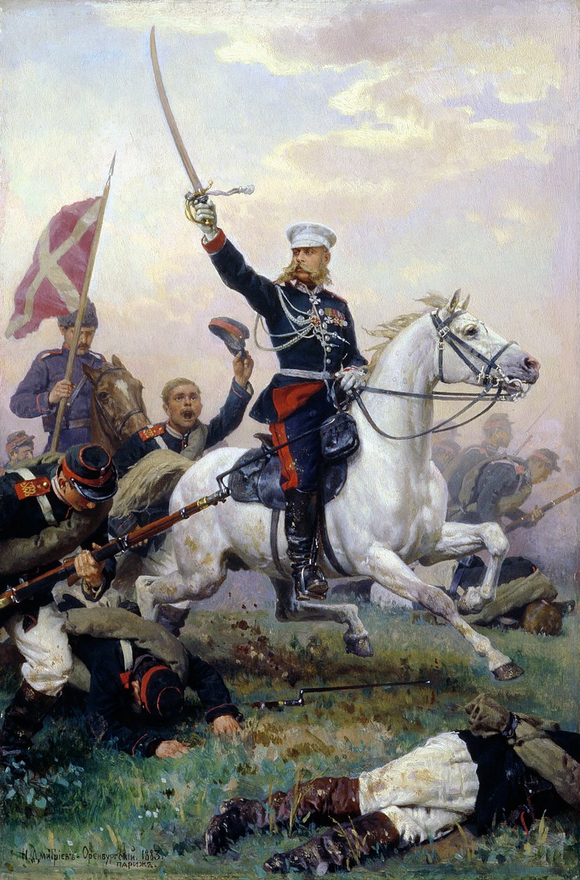 General M.D. Skobelev (1843-82) im Russisch-Türkischen Krieg, 1883 von Nikolai Dmitrievich Dmitriev Orenburgsky
