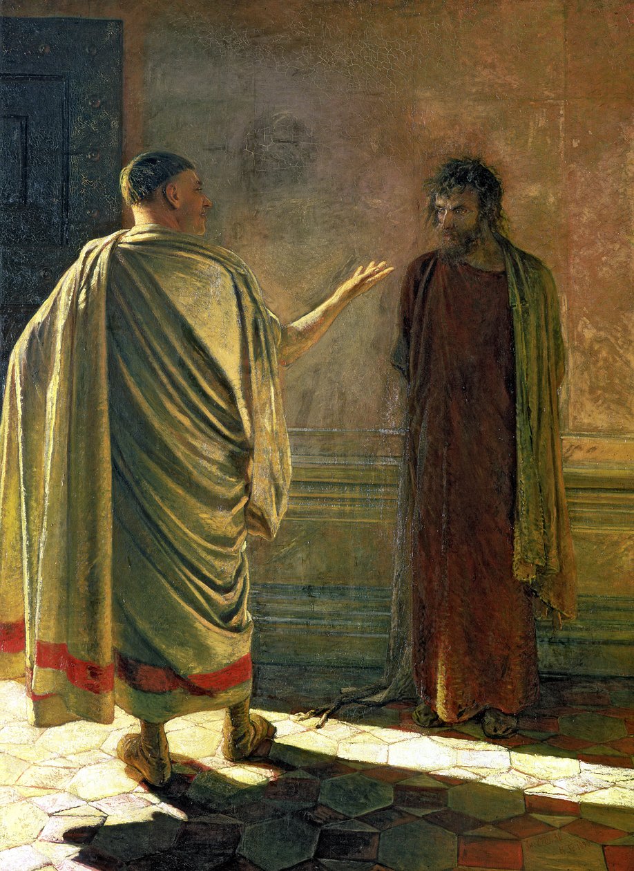 Was ist Wahrheit (Christus und Pilatus) 1890 von Nikolai Nikolaevich Ge