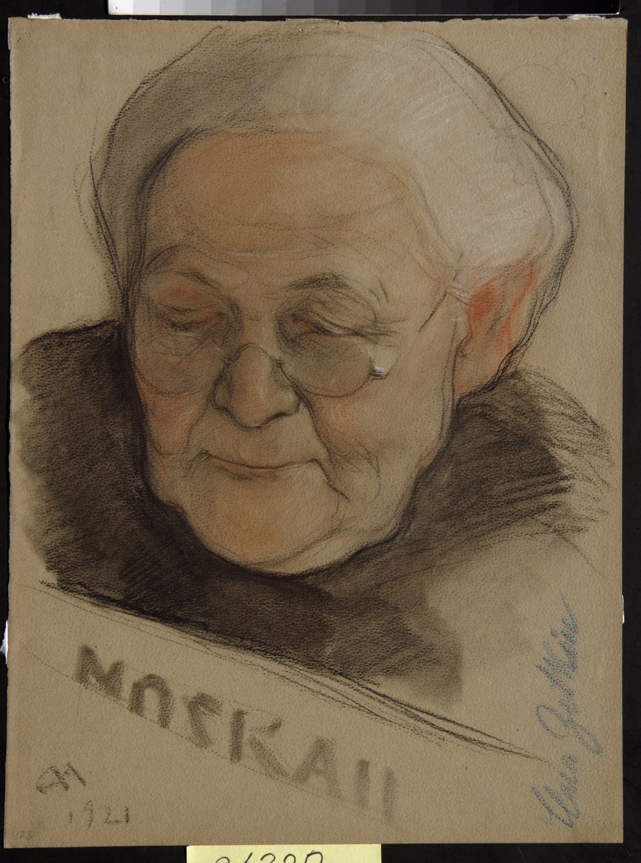 Porträt von Clara Zetkin von Nikolai Andreevich Andreev