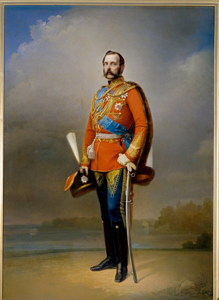 Porträt von Kaiser Alexander II von Russland (1818-1881) (genannt Der Befreier) von Nikolai Andreevich Lavrov