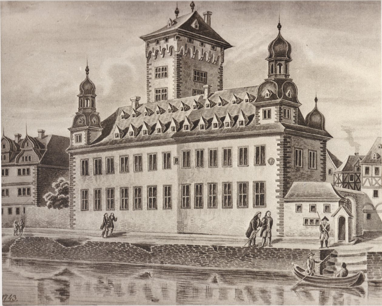 Die Kurfürstliche Burg im Zustand vor 1811 von Nikolaus Schlad