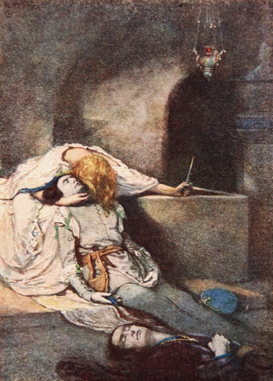 Romeo und Julia, Akt V Szene 3, Illustration aus 