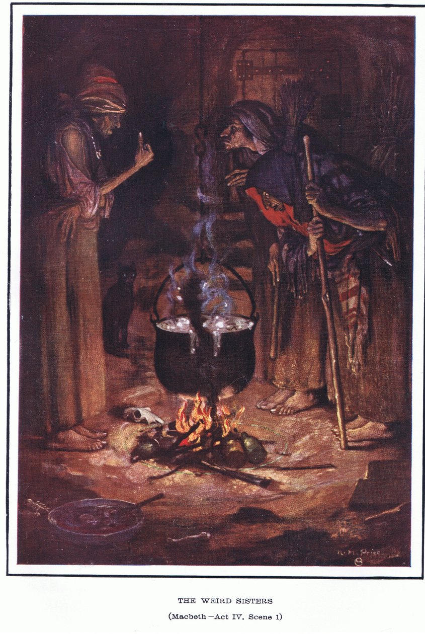 Die seltsamen Schwestern (Macbeth) von Norman Mills Price