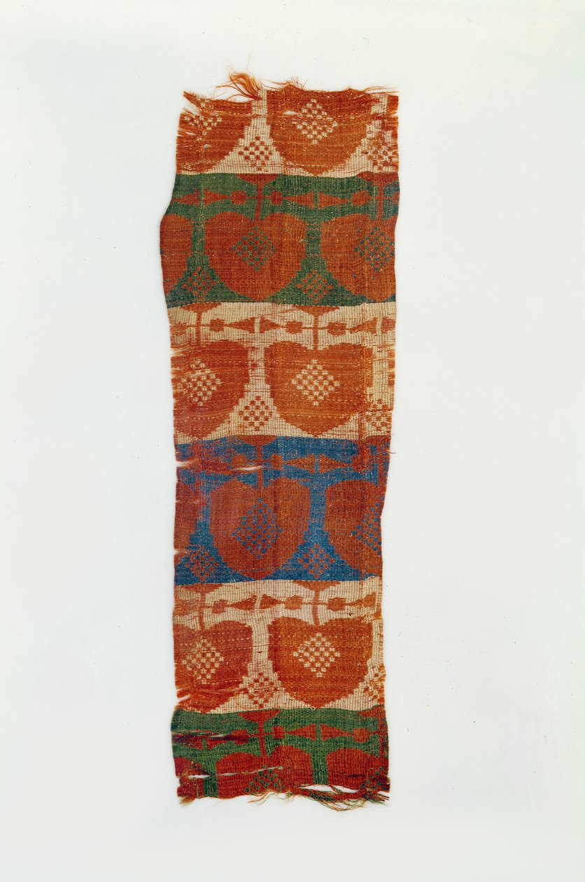 Band mit dekorativen Motiven stilisierter Bäume von Northern Wei Dynasty Chinese School