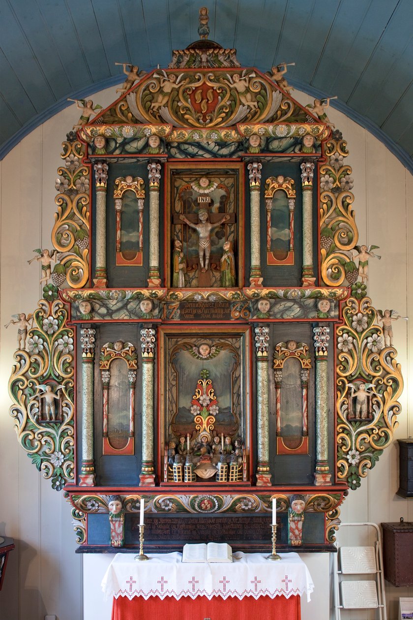 Altarbild, Kirche Mo I Rana, 1765 von Norwegian School