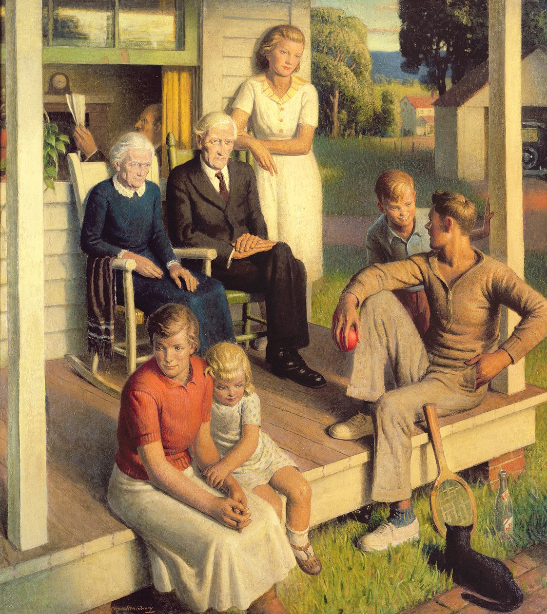 Keine Hausarbeiten mehr, Familie im Urlaub von Norwood MacGilvary