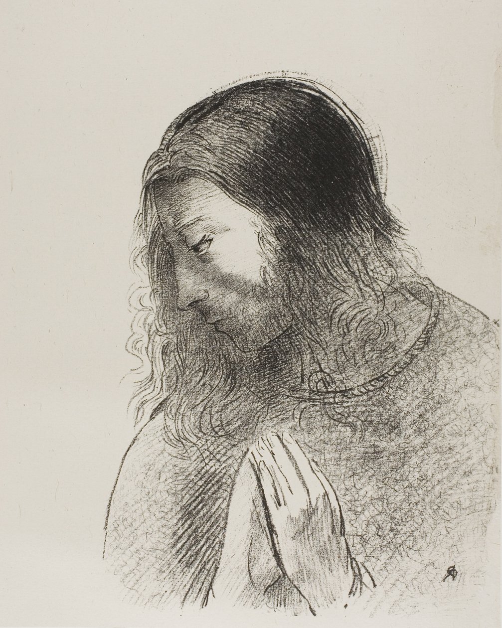 Und ich, Johannes, sah diese Dinge und hörte sie, Platte 12 von 12 von Odilon Redon
