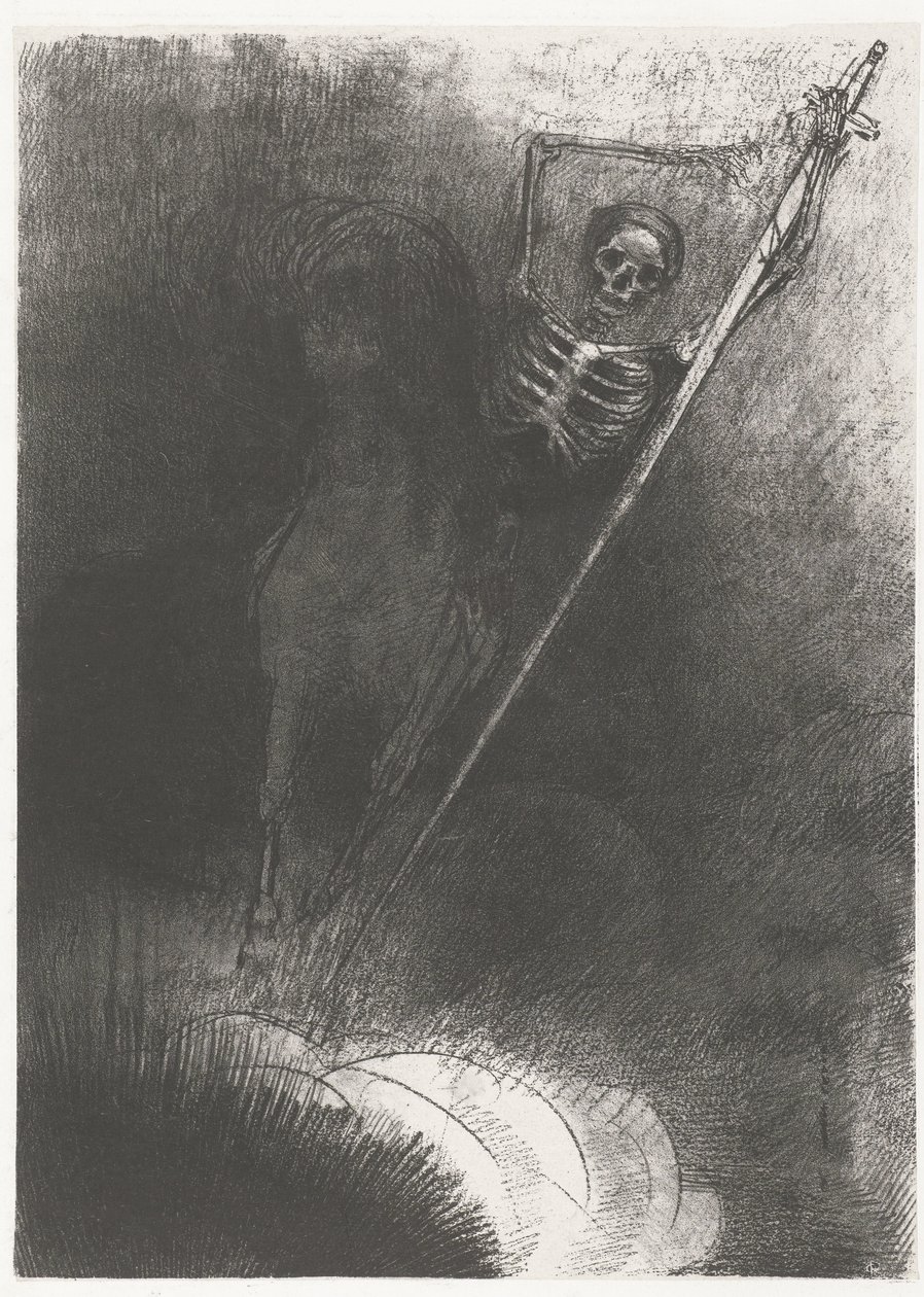 Der Tod zu Pferd von Odilon Redon