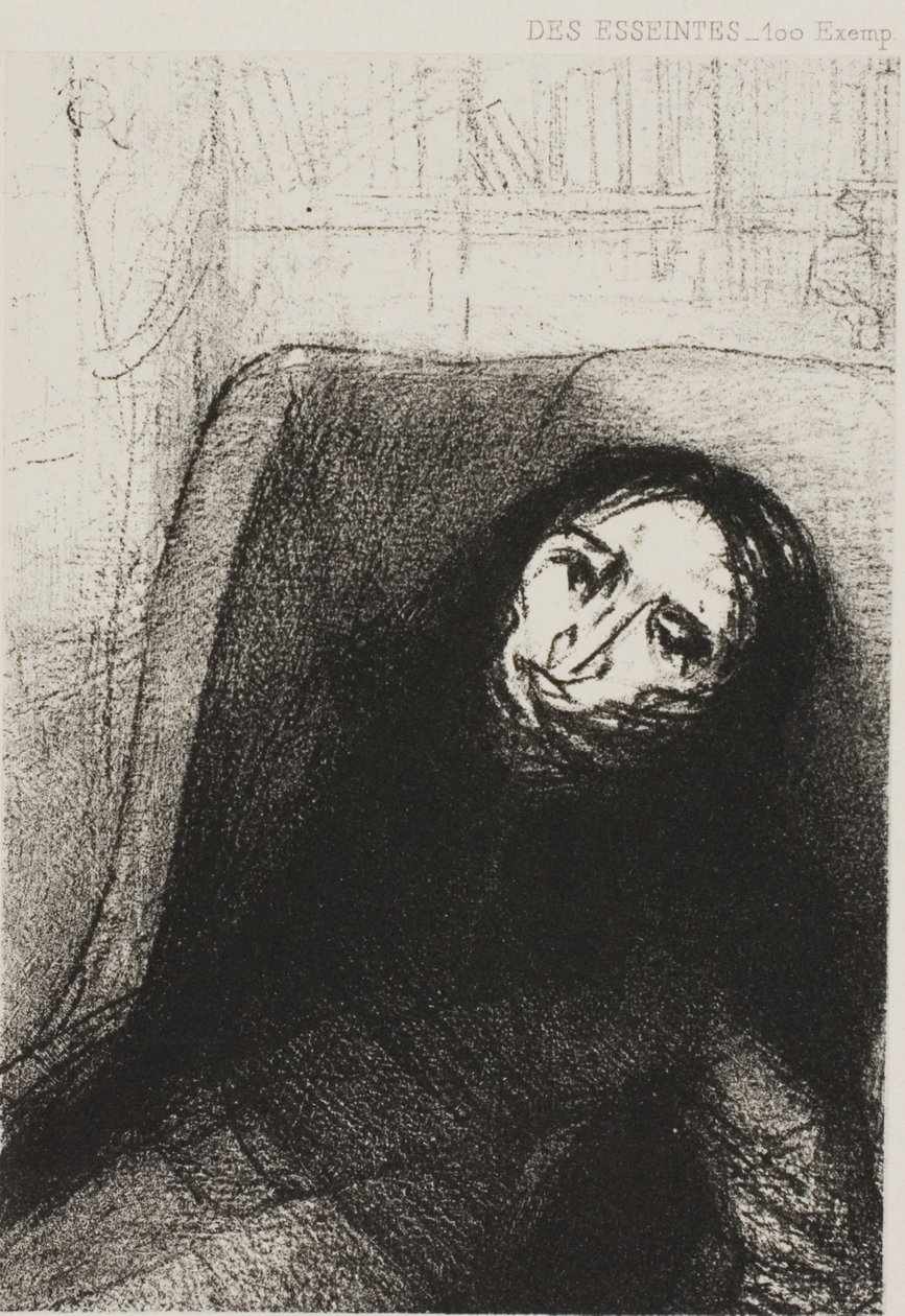 Des Esseintes, Frontispiz für A Rebours von J.K. Huysmans von Odilon Redon