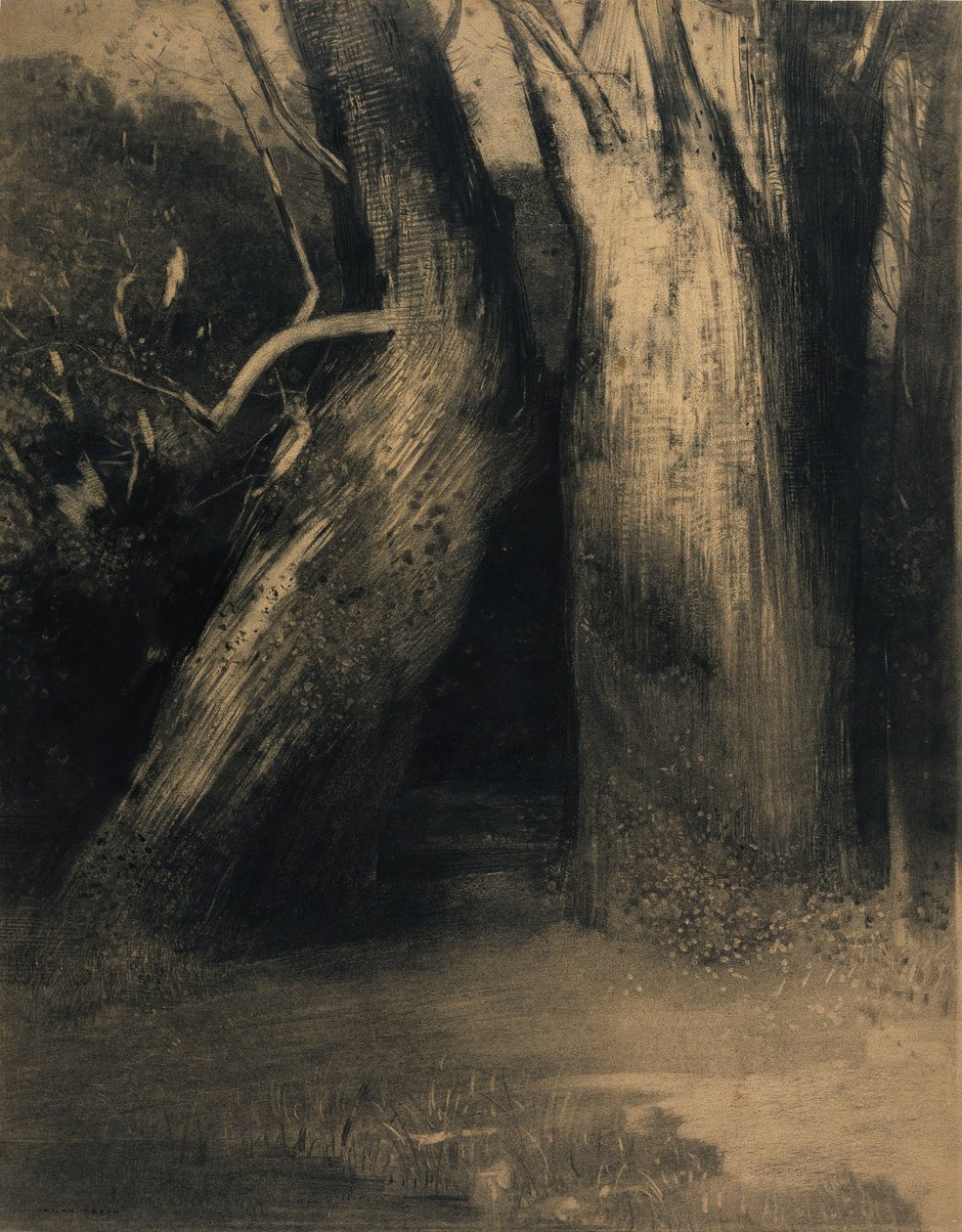 Zwei Bäume von Odilon Redon