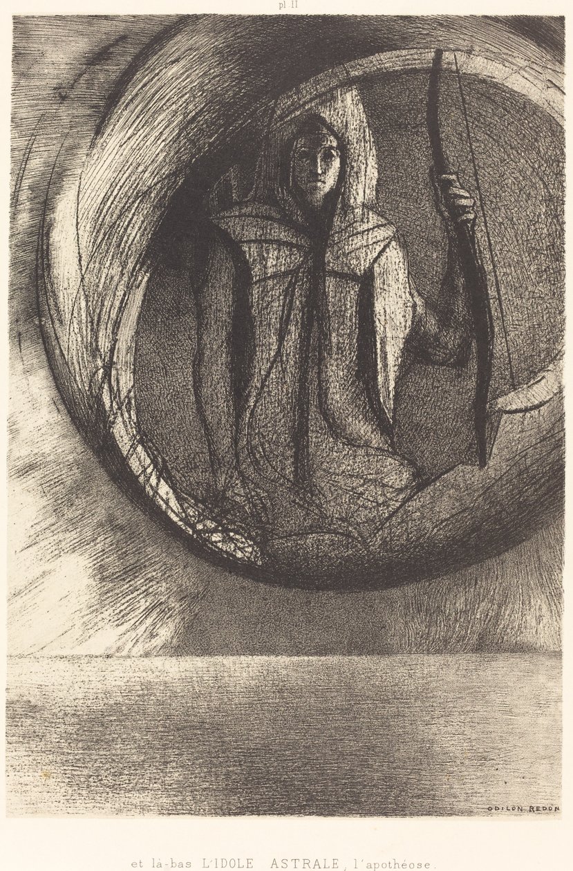 Und dort die Sternenidole, die Apotheose von Odilon Redon