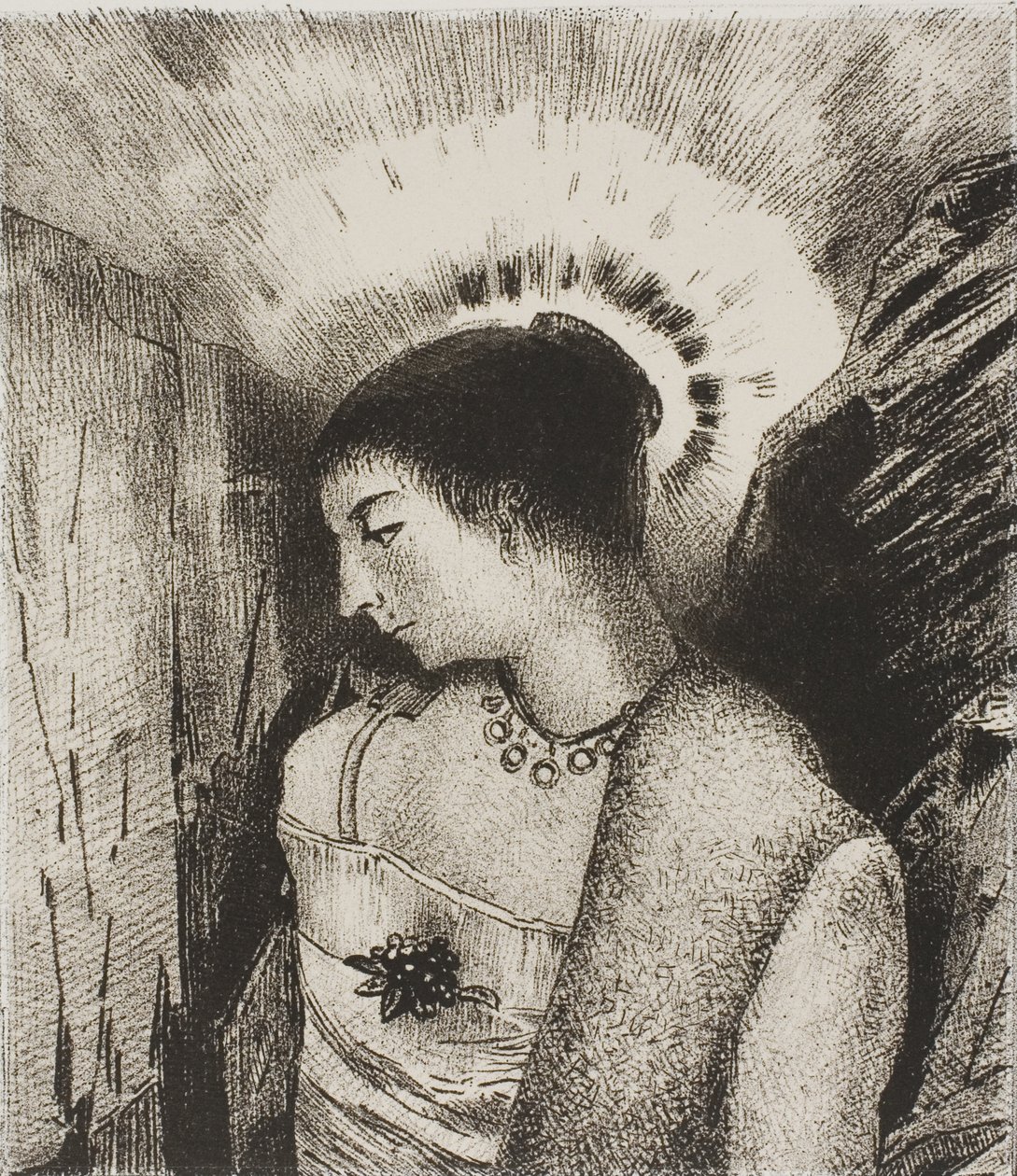 Hier ist die gute Göttin, die Idaäische Mutter der Berge, Platte 15 von 24 von Odilon Redon