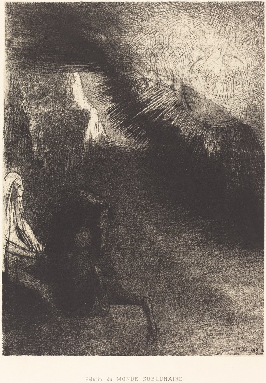 Pilger der sublunaren Welt von Odilon Redon