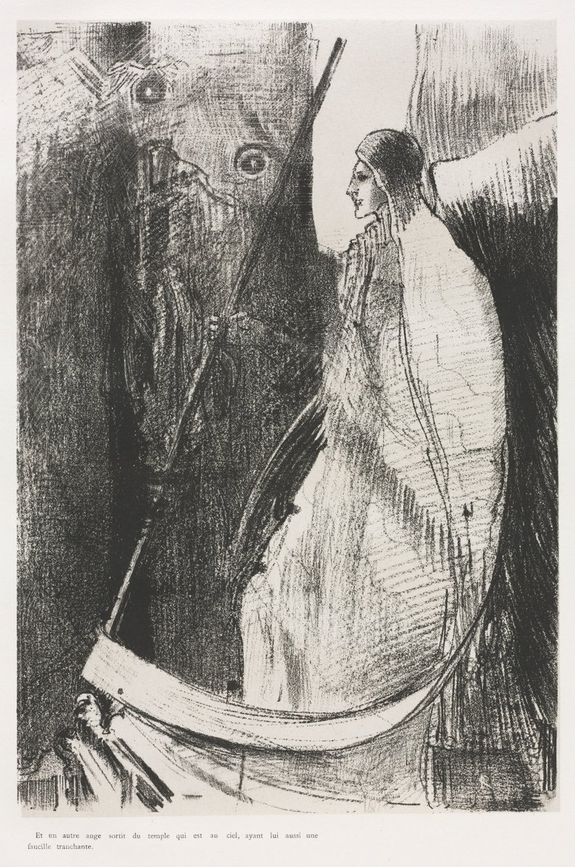 Die Apokalypse des Heiligen Johannes: Und ein anderer Engel kam aus dem Tempel..., 1899 von Odilon Redon