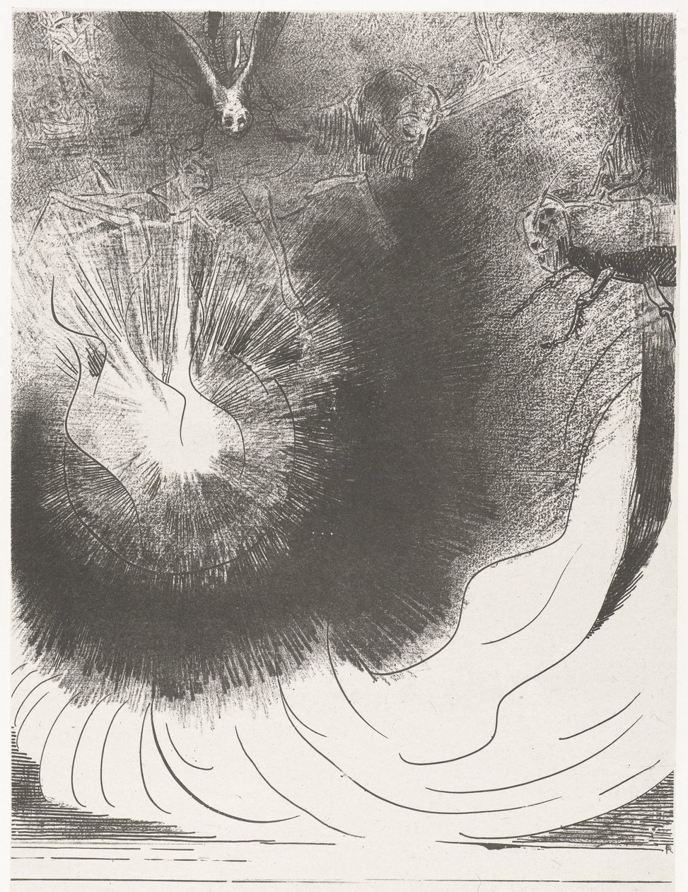 Aus dem Himmel fiel ein großer Stern von Odilon Redon