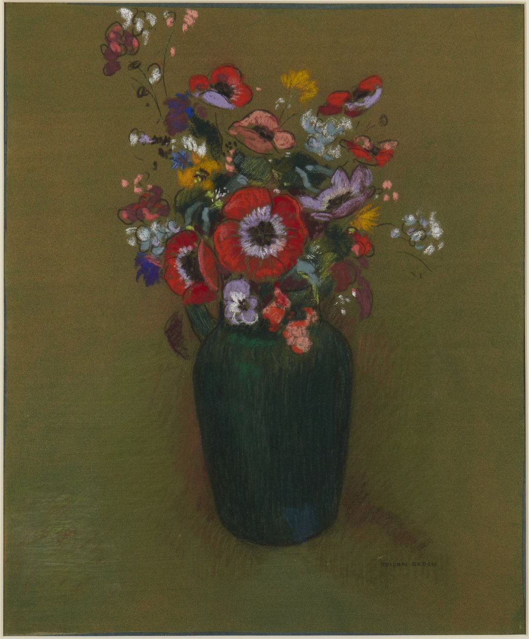 Vase mit Blumen von Odilon Redon