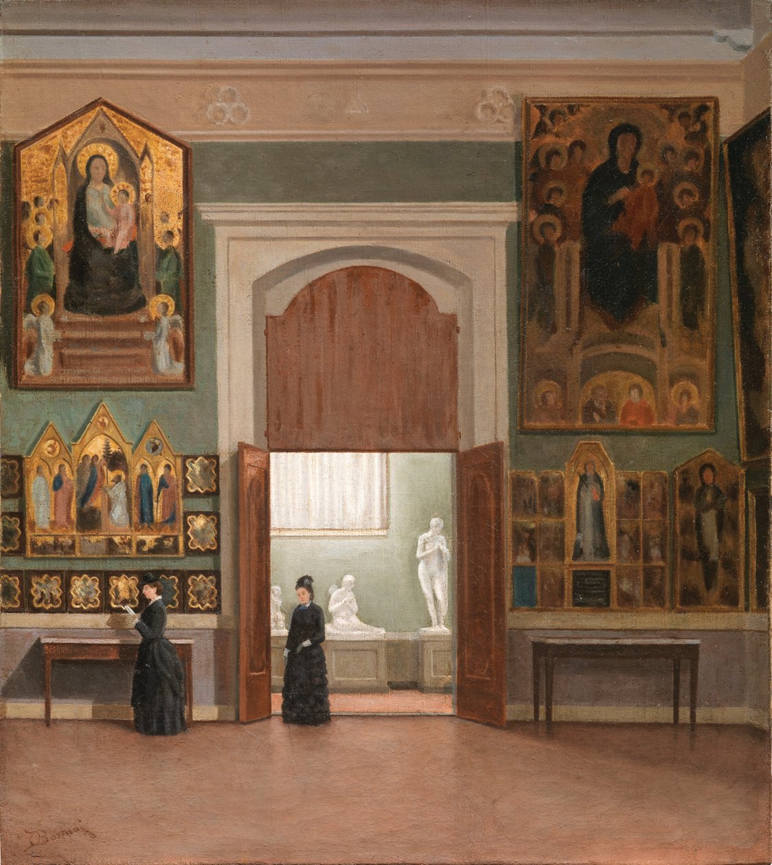 In der Accademia-Galerie von Odoardo Borrani von Odoardo Borrani